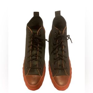 Converse orange and black